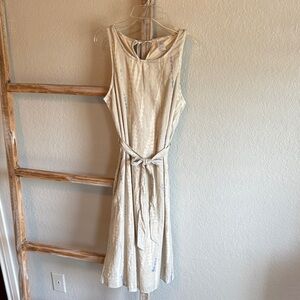 Paper Crane Casual Tan Sleeveless Dress